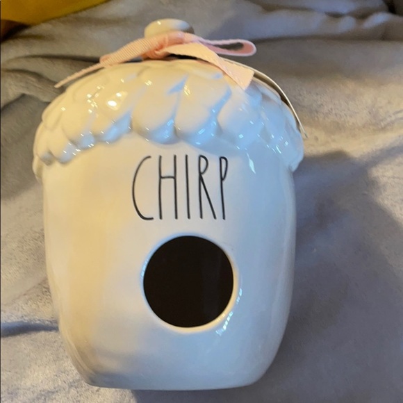 Rae Dunn “Chirp” Acorn Style Bird House - Picture 3 of 5